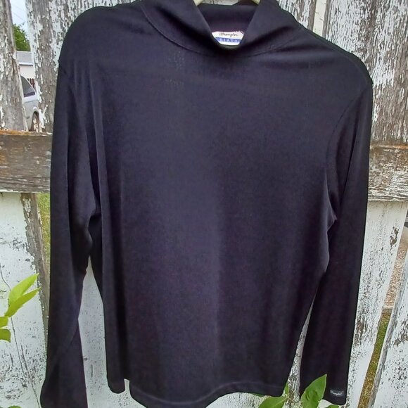 Wrangler Riata Black Sheer Turtleneck - Picture 1 of 6